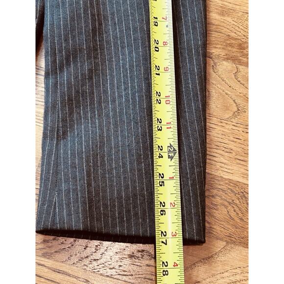 Banana Republic Mens Wool Suit 2 Pc Brown Pinstripe, 36Long, 34x34 - Picture 14 of 16